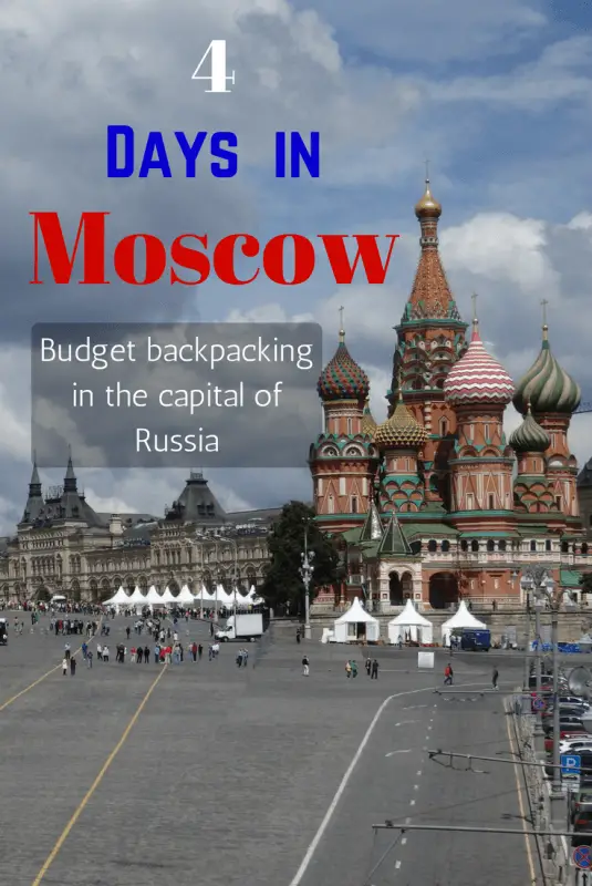 Moscow 3-4 day itinerary