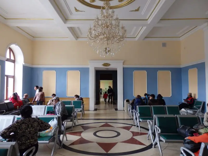 In the Ulaanbaatar railway station.