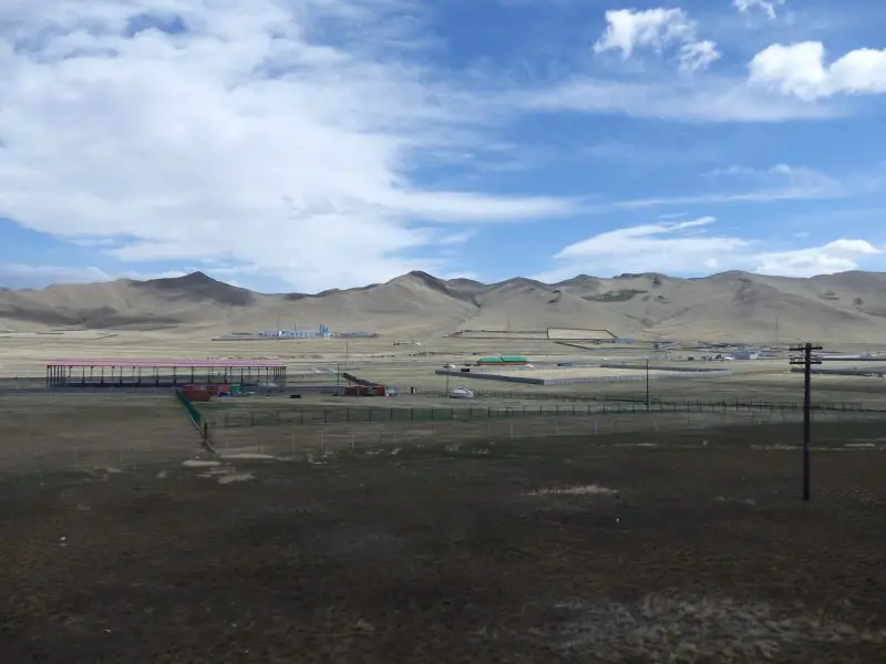 Rolling hills in the Gobi Desert.