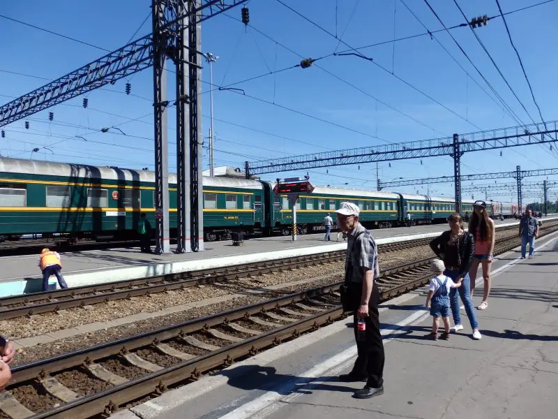 Irkutsk Railway Station, Siberia, Russia.