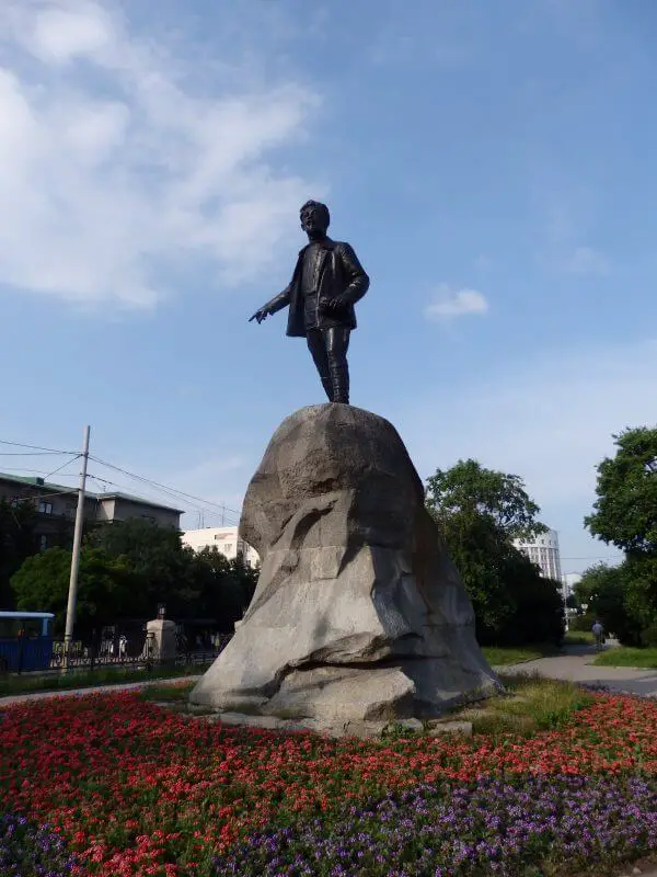 Monument to Yakov Sverdlov. Yekaterinburg, Russia.