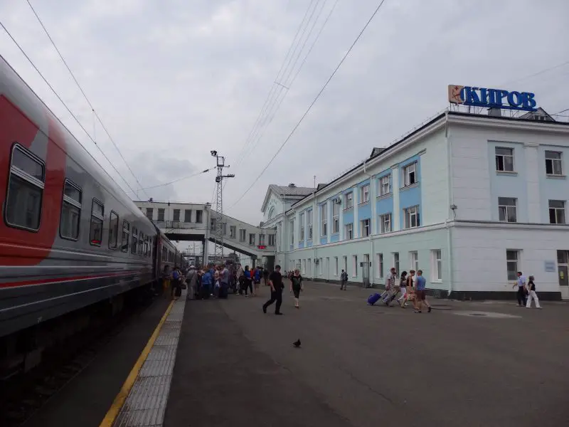 Kirov Railway Station, Russia.
