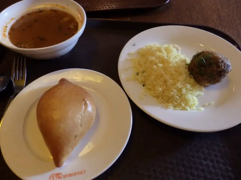 Standard fare at a "stolovaya", or Russian style canteen.