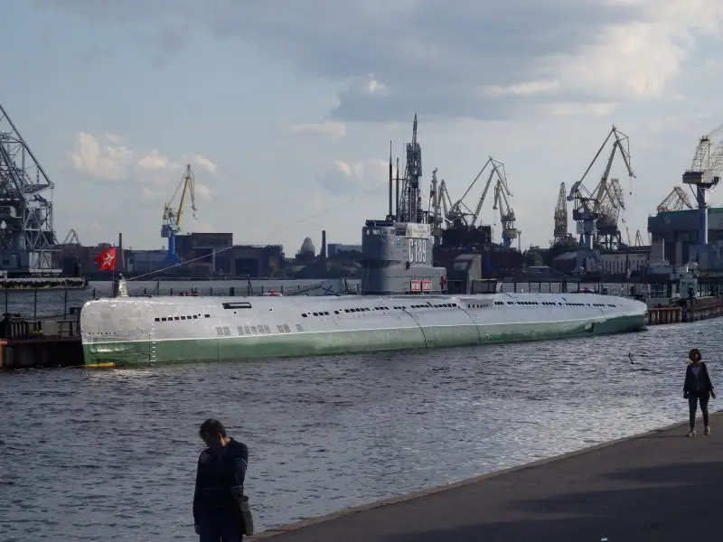 C-189 submarine museum in St Petersburg, Russia.
