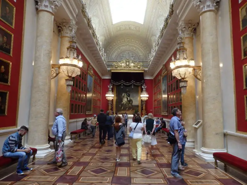 The Military Gallery. Winter Palace, Hermitage Museum.