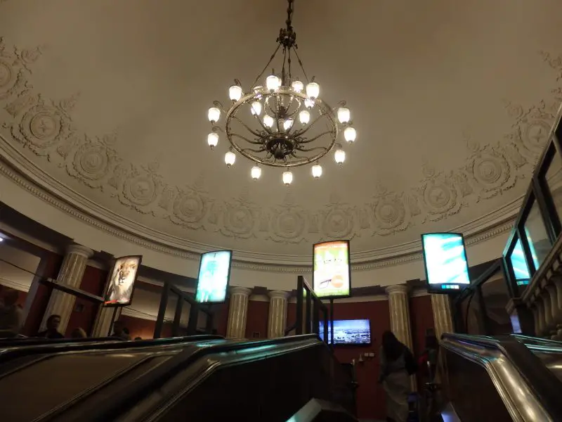 Narvskaya metro station. St Petersburg, Russia.