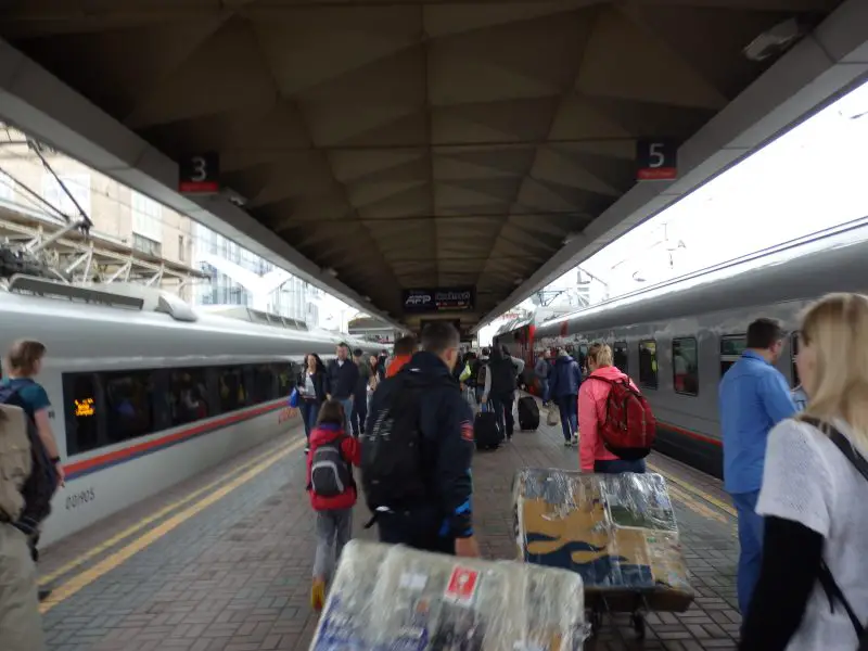 Moscow Passazhirskaya/ Leningradsky railway station. Moscow, Russia. 