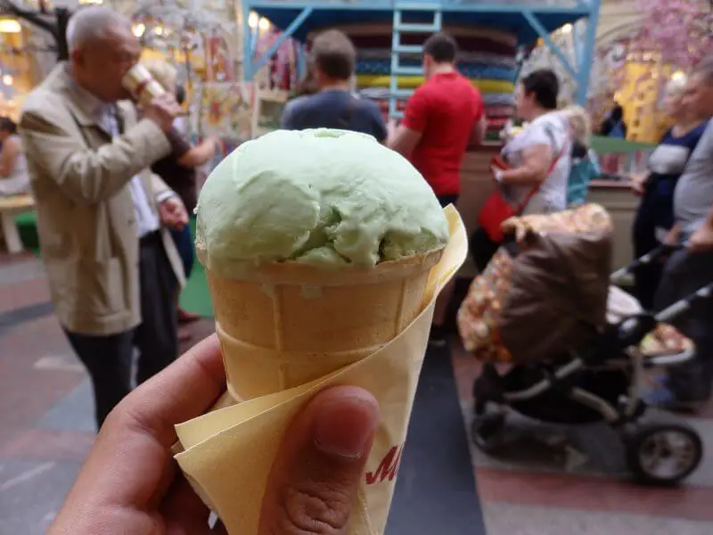 GUM ice cream. Moscow, Russia.