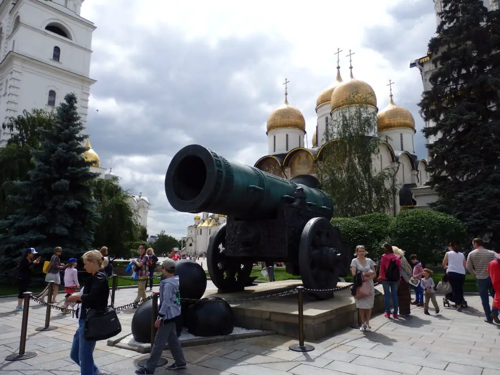 The Tsar Cannon, in the Kremlin. Moscow, Russia. 