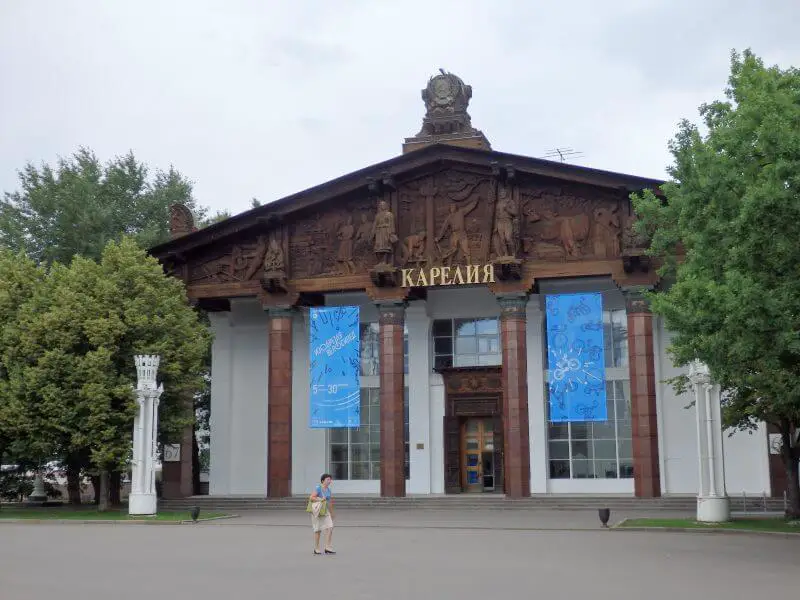 Pavilion of Karelia, VDNKh. Moscow, Russia. 