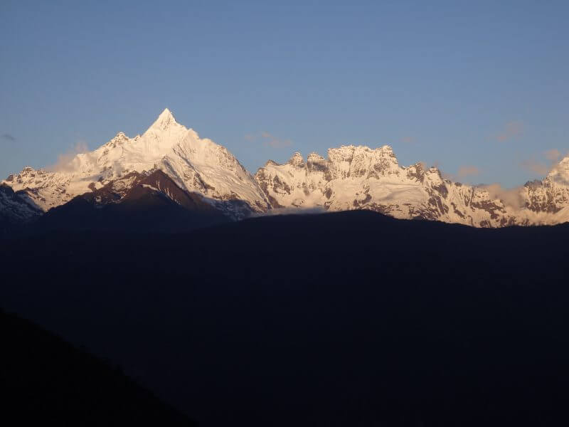 Meili Snow Mountain Range (Meili Xue Shan), Deqin. Yunnan, China.