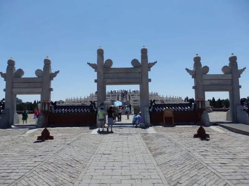 Outside the Circular Mound Altar. Temple of Heaven, Beijing, China.