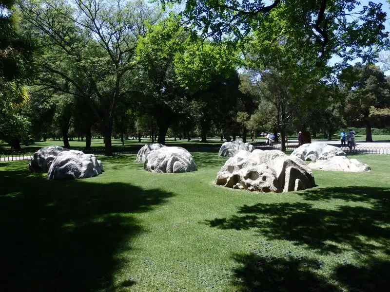 Seven rocks representing the seven peaks of the Taishan Mountain. Temple of Heaven, Beijing, China.