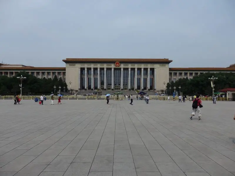 The Great Hall of the People, Tiananmen Square, Beijing, China.