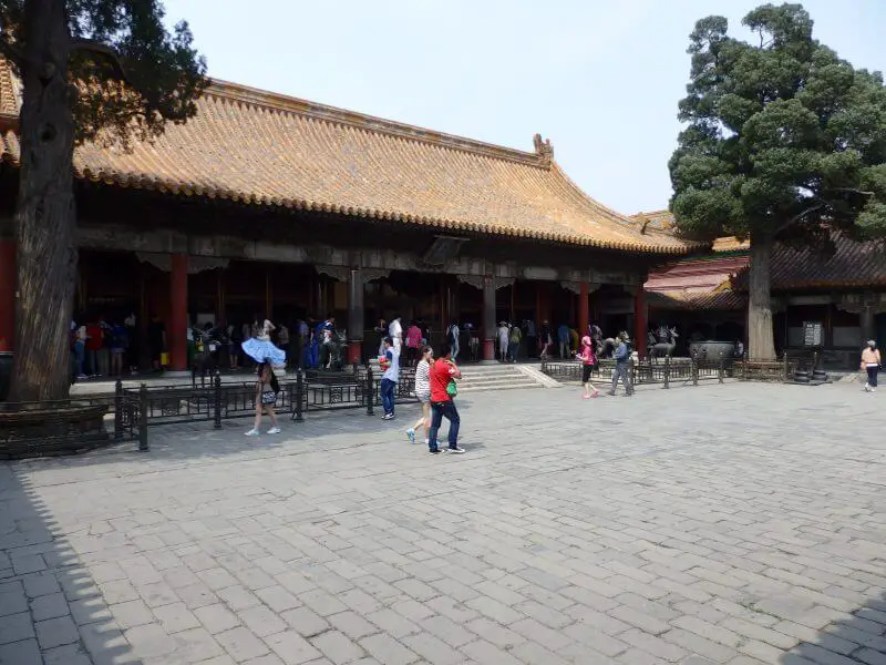 Side palaces at the Forbidden City, Beijing, China.