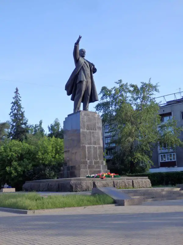 Monument to Vladimir Lenin (1952). Irkutsk, Siberia, Russia.