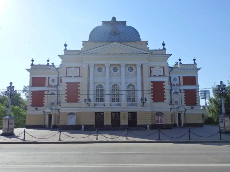 Okhlopkov Drama Theatre (1897). Irkutsk, Siberia, Russia.