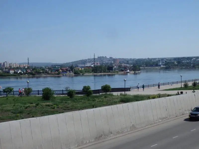 Angara Riverside. Irkutsk, Siberia, Russia.