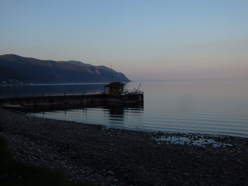 Hiking along Lake Baikal. Siberia, Russia.