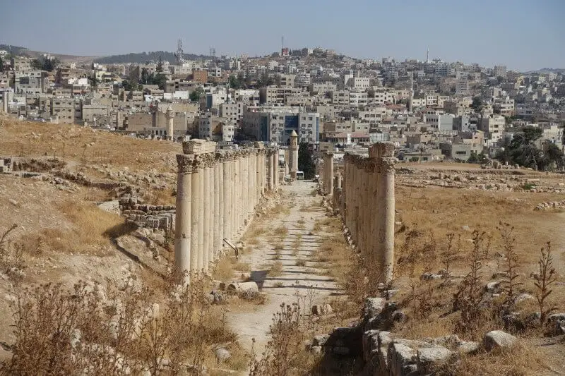 Jerash, old and new.