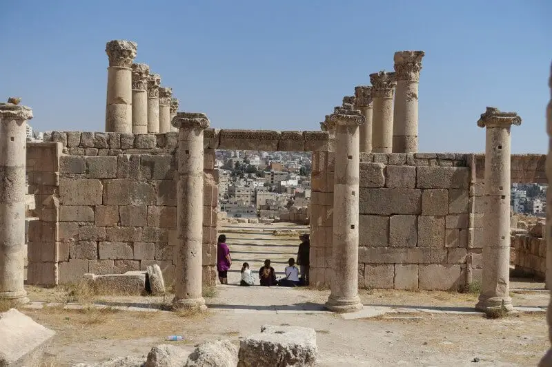 Getting back to the Cardo. Jerash, Jordan.