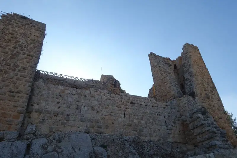 Ajloun (Ajlun) Castle from the outside. Jordan.