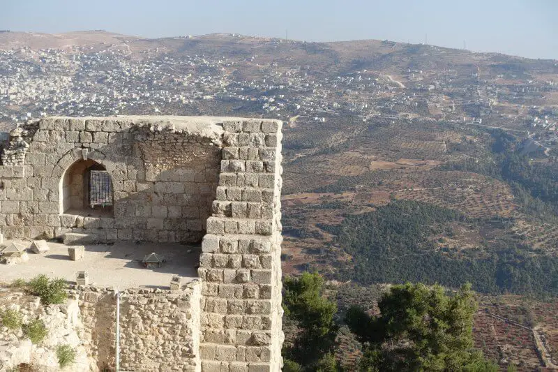 Lots more green here compared to the dry desert further south. Ajloun Castle, Jordan.