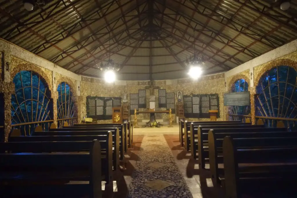 Inside Malbato chapel. Coron, Palawan. Busuanga Island.