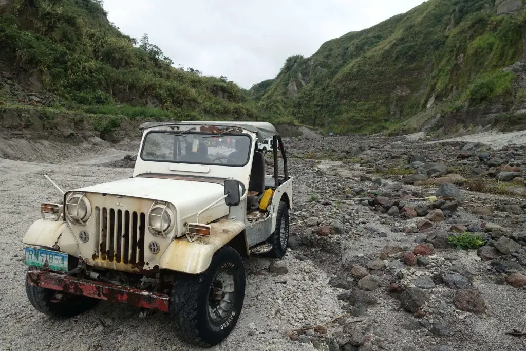 Not the jeep we were on. Mount Pinatubo tour, Philippines.