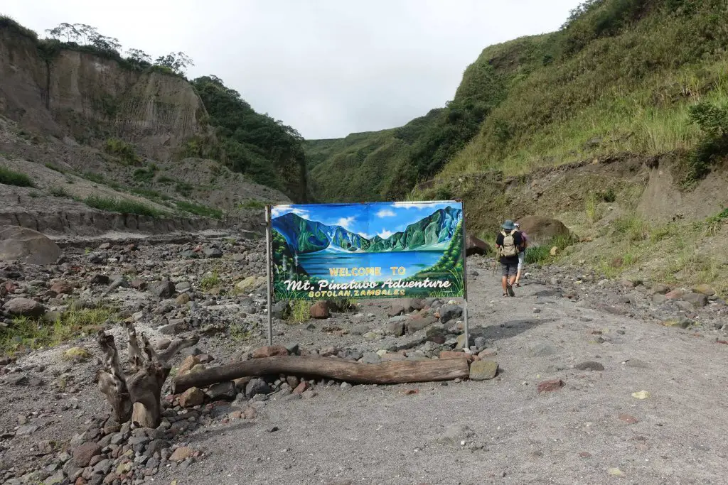 At the first checkpoint. Mount PInatubo, Philippines.