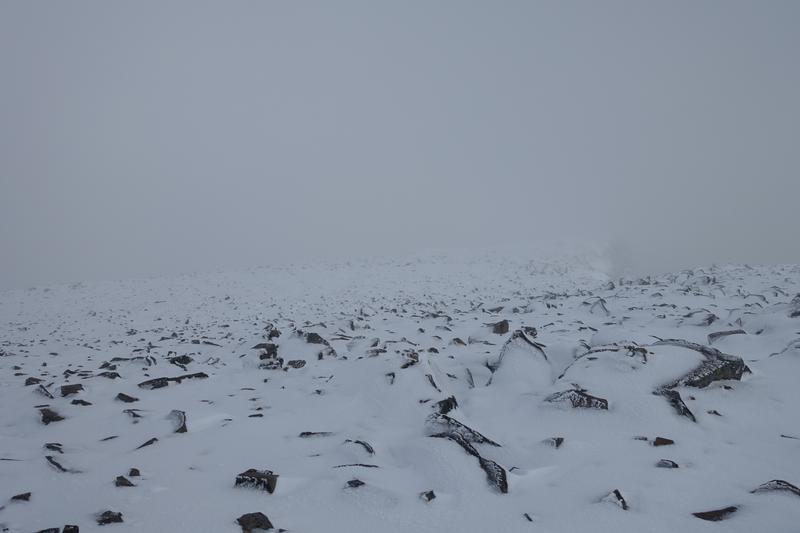 Snow on the way to Kebnekaise. I was absolutely terrified, not having much experience with the snow, and would advise against making the same mistake of underestimating how fast weather conditions can change there.