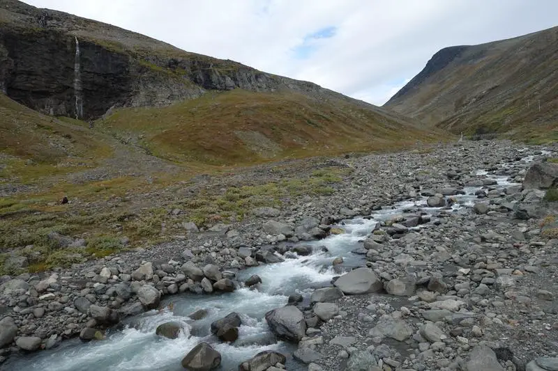 Can't get much fresher water. These flow straight from the glaciers at Tarfala.