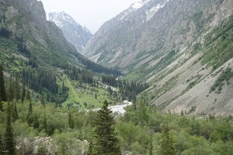 The valley where glacier fed rivers meet.