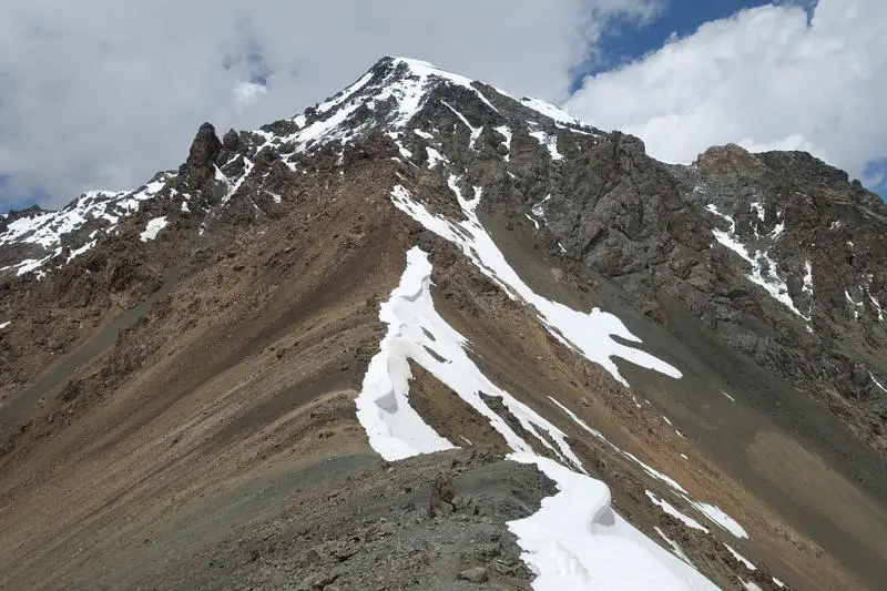 Standing on the ridge that is the Ala-Kul pass.