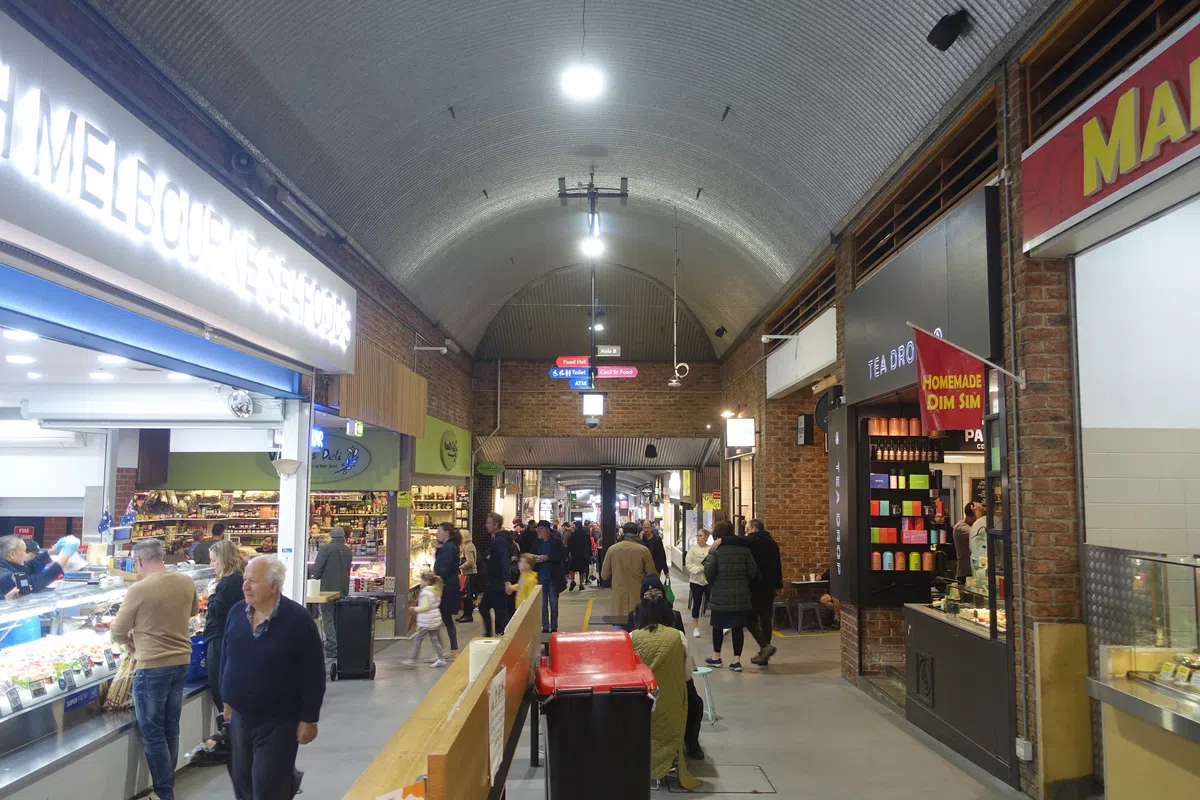 South Melbourne Market.