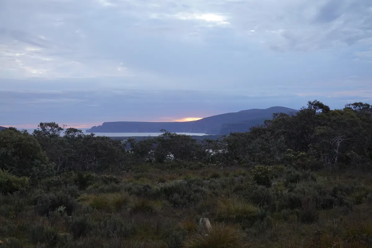 Sunset at Surveyors Cabin, Tasmania