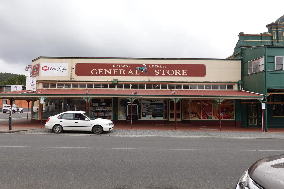 Railway Express General Store. Tasmania.