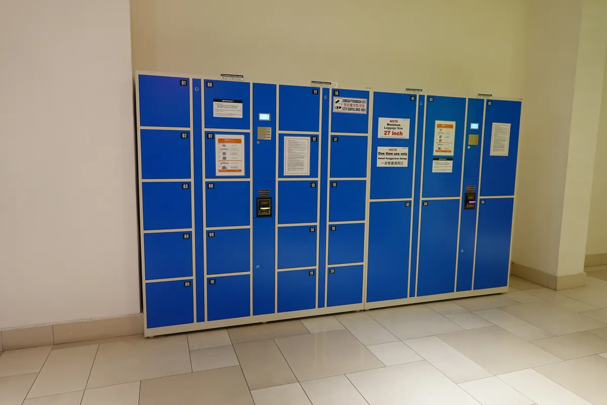 Lockers at Johor Bahru City Square