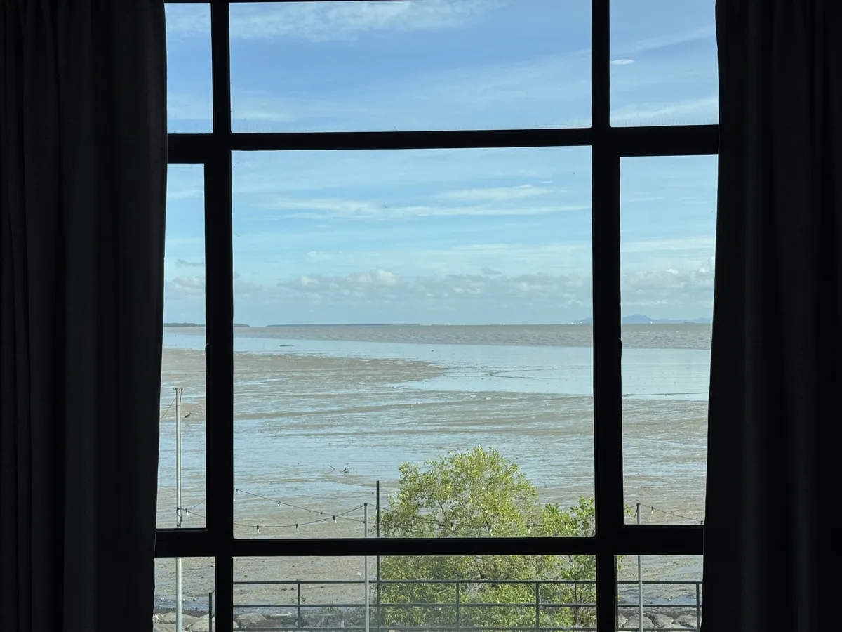 View from our accommodation.